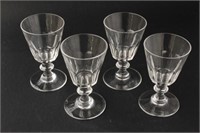 Set of Four Victorian Liquer Glasses,