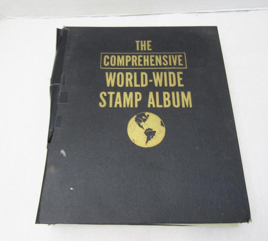 World-Wide Stamp Album W/Some Stamps