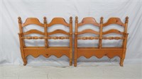 Vintage Drexel Pine Cone Twin Beds