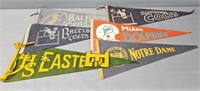 6 Football Pennants incl Baltimore Colts