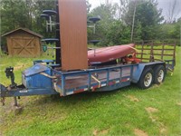 18ft heavy duty dual axel trailer