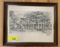 CHARCOAL BY CHARLES HARGANS, SIGNED
