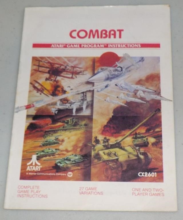 Atari Combat Instruction Book