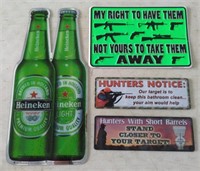 (T) Metal Wall Hanging Signs Inc, Heineken 9