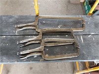 3 large welding clampc
