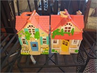 (2) Fisher-Price doll houses