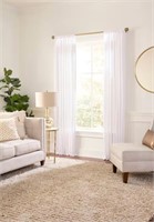 allen + roth 96-in White Curtain Panel $90