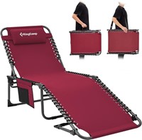 KingCamp Folding Outdoor Chaise Lounge Chair