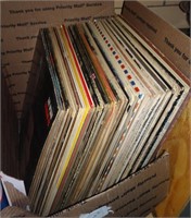 Box Lot Of Vinyl Records Oldies & More