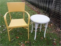 Woven Chair and Table