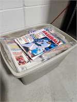 Bin of Sports Magazines and Newspapers 1990's