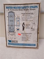 Water heater safety straps