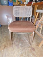 PAIR OF CHAIRS WITH PADDED BOTTOMS