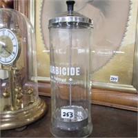 BARBICIDE DISINFECTANT JAR  11 1/4" HIGH