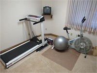 treadmill,bike,ball & tv