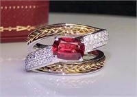 1.4ct Natural Ruby Ring 18K Gold