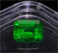 4ct Colombian Natural Emerald