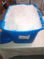 Container of bulk snow