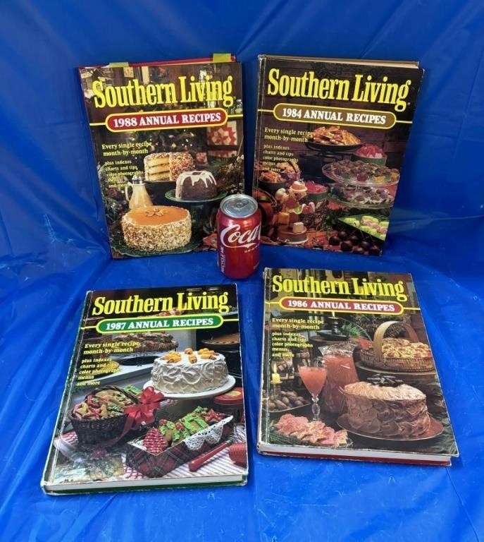 4 Vintage Southern Living Annual Cookbooks