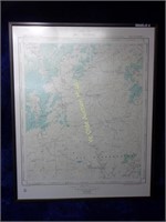 Framed Map of Morocco