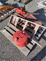 Car ramps chainsaw gas can