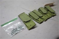 (5) Nylon Utility Pouches & (6) Utility Clips