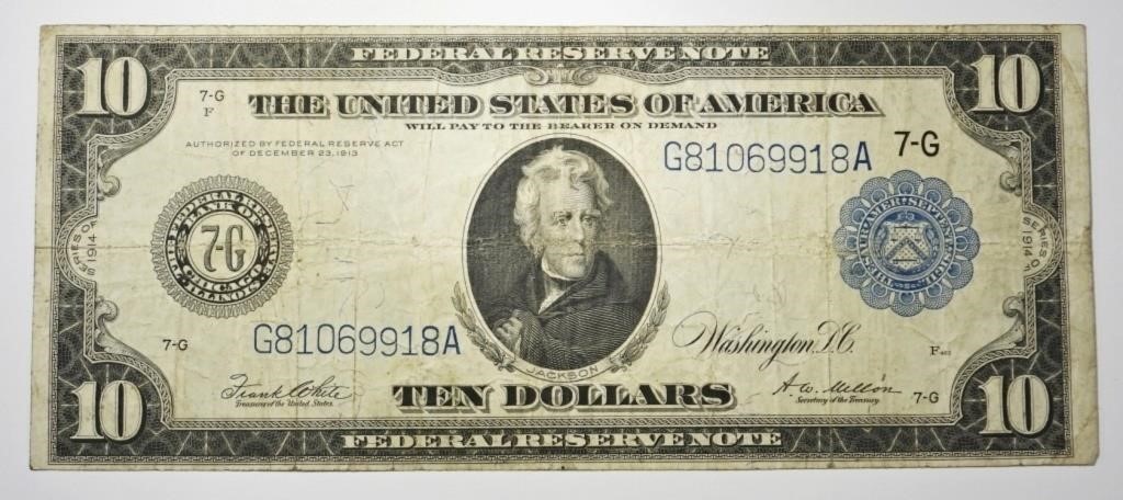 1914 $10 FEDERAL RESERVE NOTE