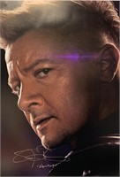 Autograph Avengers Endgame Jeremy Renner Poster