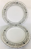 2 Platinum Wavy Edge Pretty Gray Print Plates