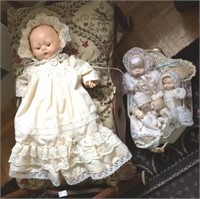 Doll Bed And Dolls