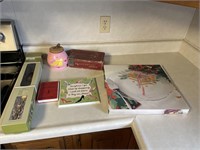 Cigar Box, Christmas Platter, Sign and More