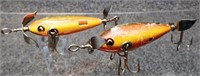 (2) Multiple Hook Wooden Fishing Lure / Baits