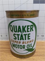 Quaker state super blend motor oil can