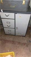 Vintage industrial steel drawer/storage cabinet