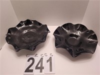 Black Ruffled Bowls (1 Cambridge)