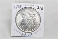 1886 MS62 Morgan Dollar