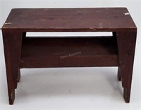 Wood Bench with Storage