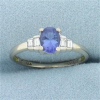Levian Sapphire and Diamond Ring in 14k White Gold
