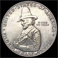 1920 Pilgrim Half Dollar NEARLY UNCIRCULATED