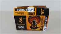 Ammo 9mm 160 Rounds Browning 115 Gr. FMJ
