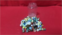 Jar Vintage Marbles Various Sizes/Styles