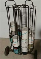 Portable Oil Rack With Full Cans