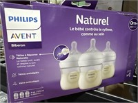 3 pcs Philips AVENT Baby Bottles