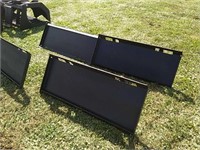 Receiver hitch skid steer trailer movers