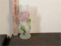 antique satin glass Art Glass vase