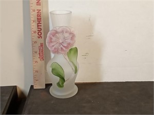 antique satin glass Art Glass vase