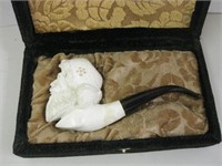 3" x 6" Meerschaum Pipe In Case - Preowned