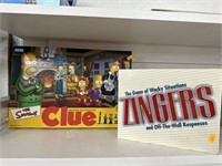 Vintage clue game and Zingers