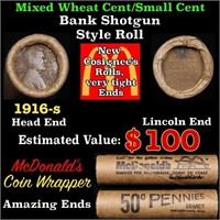 Lincoln Wheat Cent 1c Mixed Roll Orig Brandt McDon