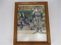 Chicago Cubs Norman Rockwell Print in Frame